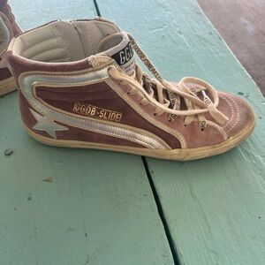 Brand new pink Golden Goose Slides size 38.